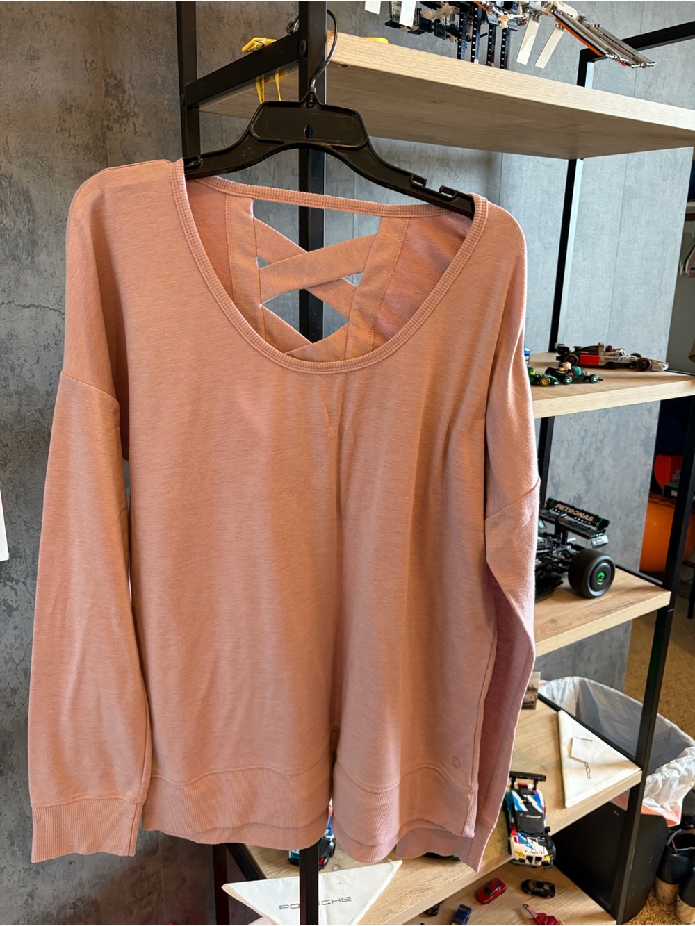 Balance Collection Mauve Long Sleeve Pullover Sweatshirt